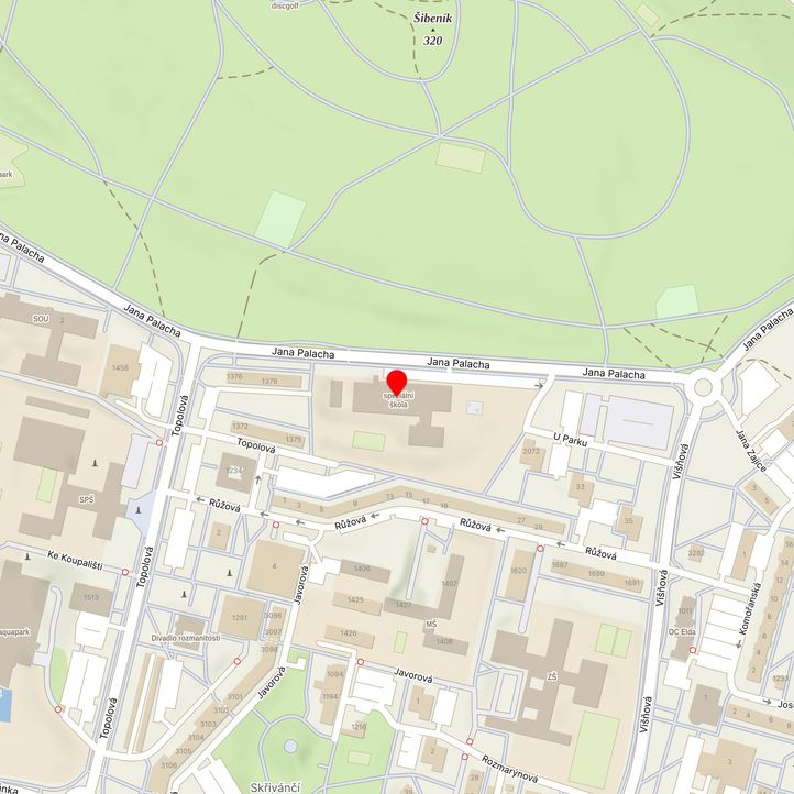 Mapa školy z Mapy.cz