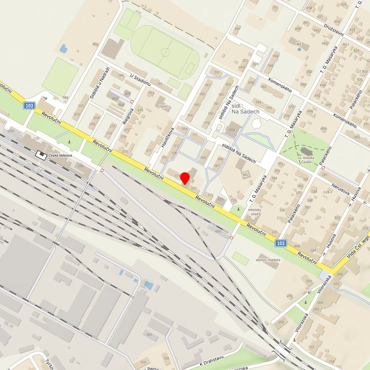 Mapa školy z Mapy.cz