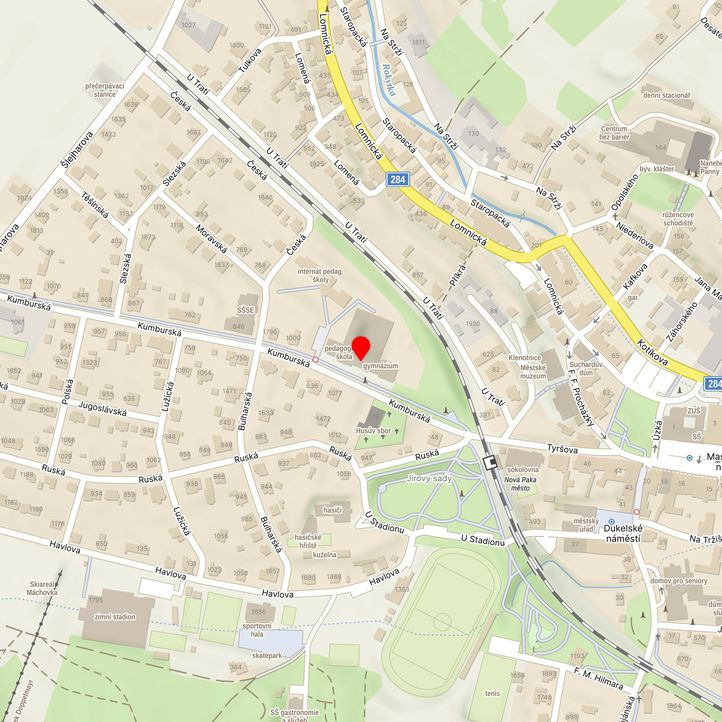 Mapa školy z Mapy.cz