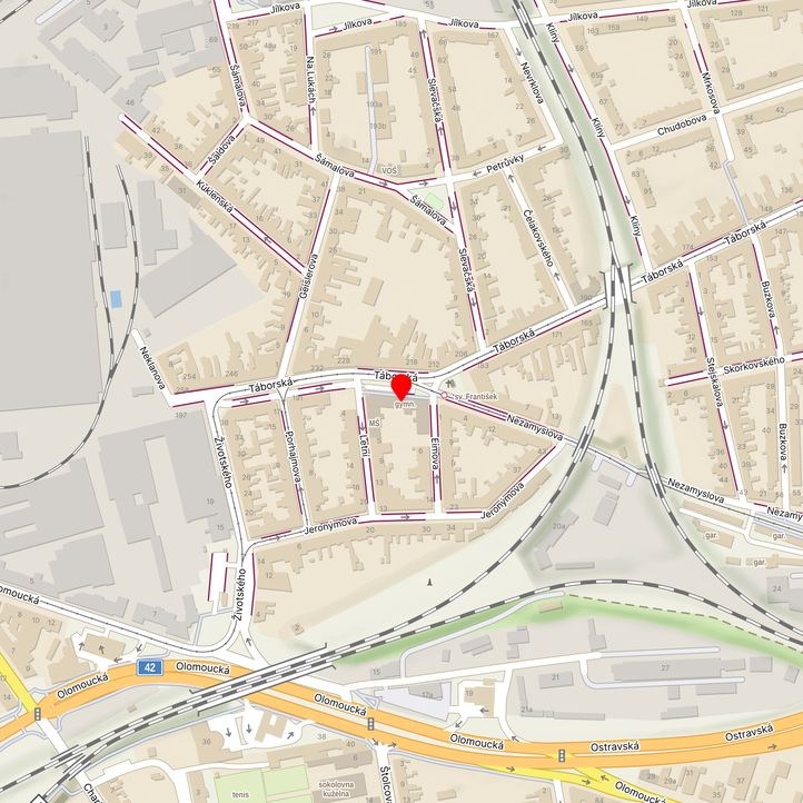 Mapa školy z Mapy.cz