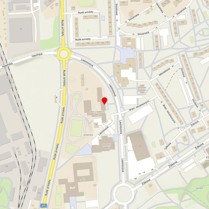 Mapa školy z Mapy.cz