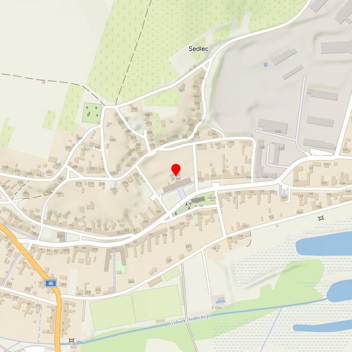 Mapa školy z Mapy.cz