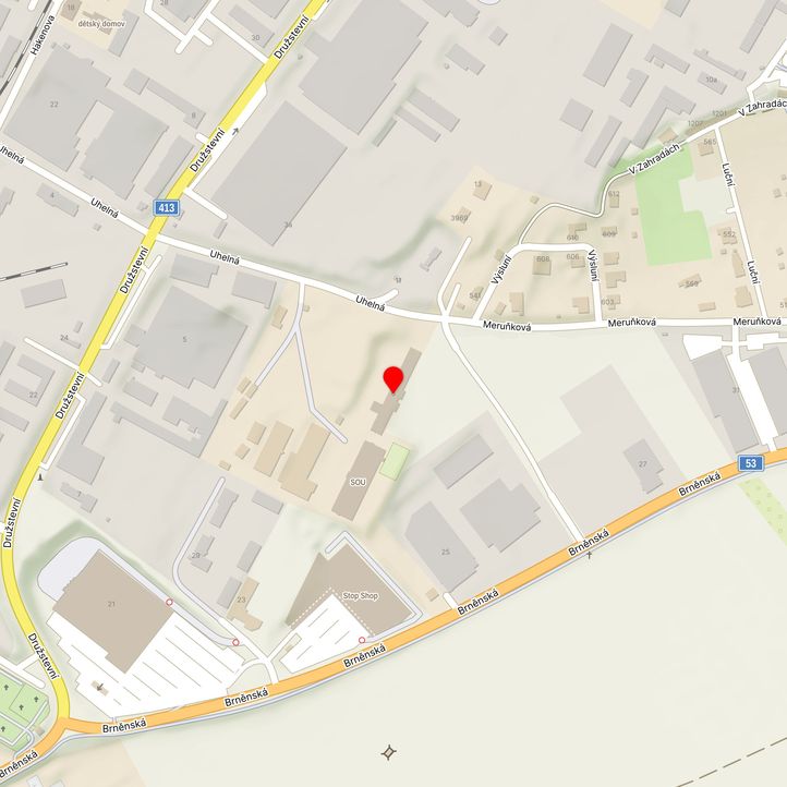 Mapa školy z Mapy.cz