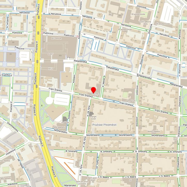 Mapa školy z Mapy.cz