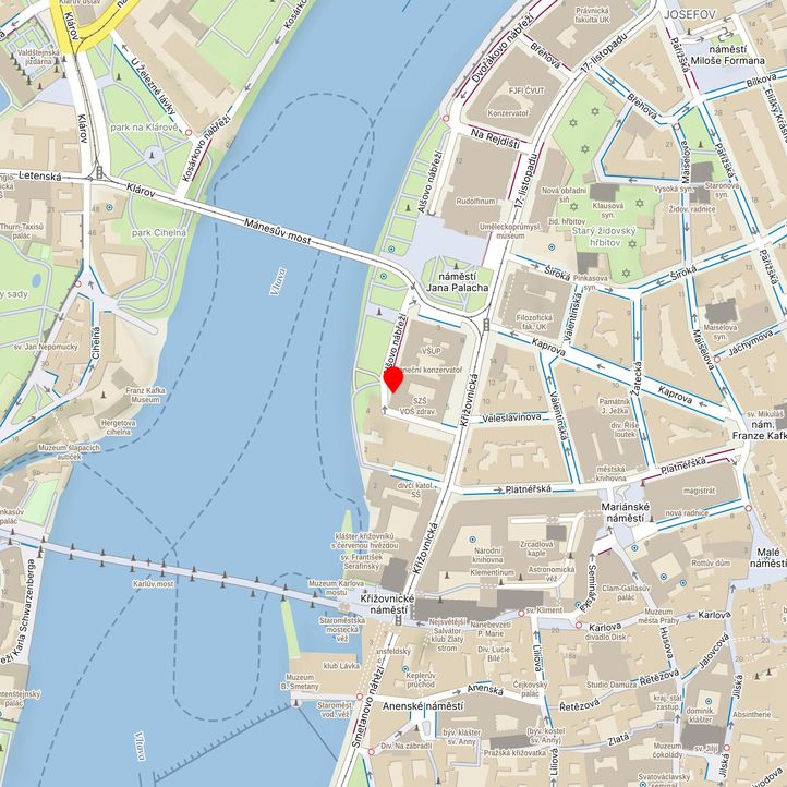 Mapa školy z Mapy.cz