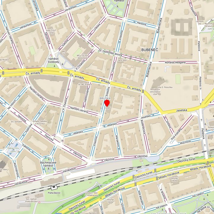 Mapa školy z Mapy.cz