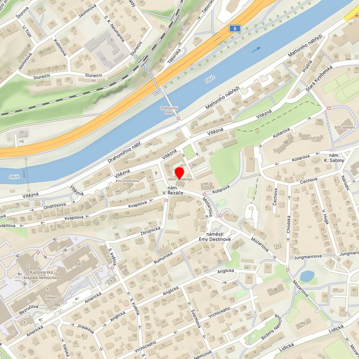 Mapa školy z Mapy.cz