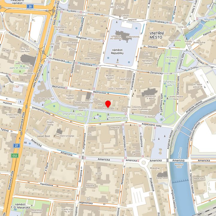 Mapa školy z Mapy.cz