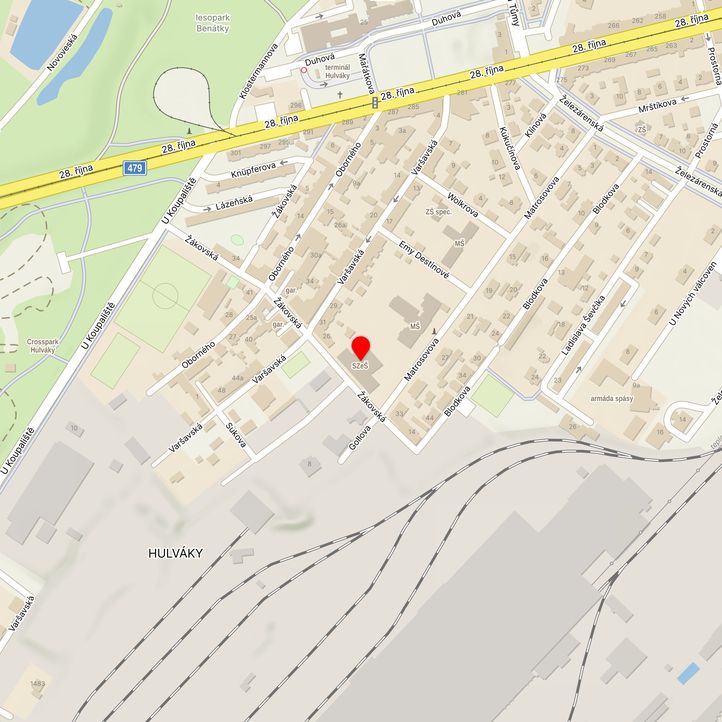 Mapa školy z Mapy.cz