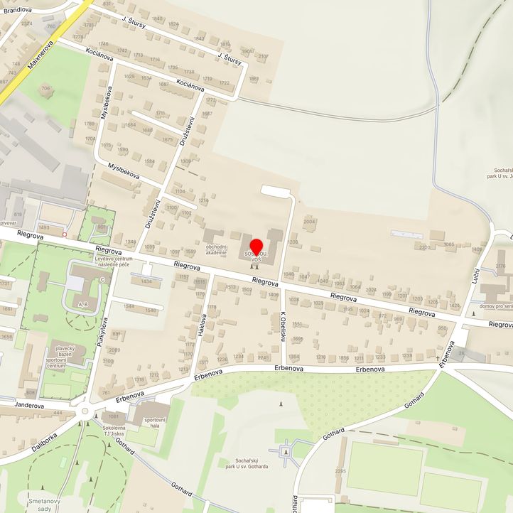 Mapa školy z Mapy.cz