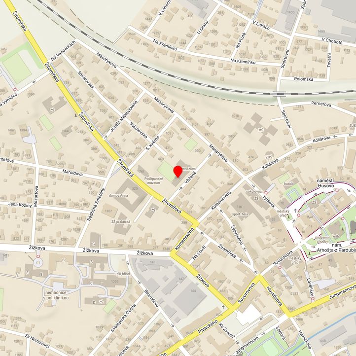 Mapa školy z Mapy.cz