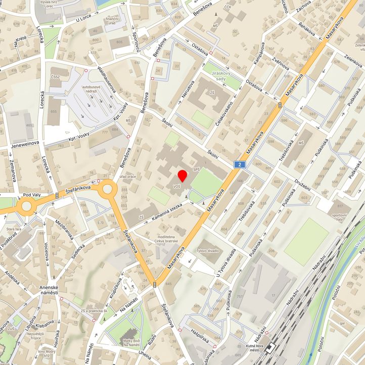 Mapa školy z Mapy.cz