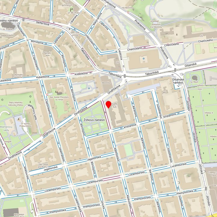 Mapa školy z Mapy.cz