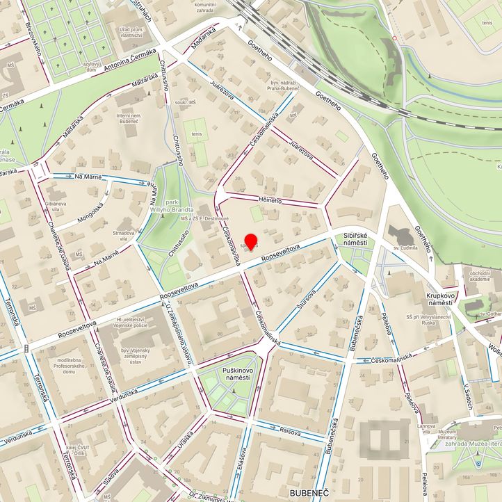 Mapa školy z Mapy.cz