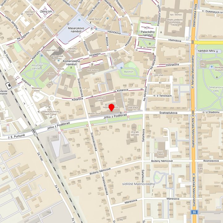 Mapa školy z Mapy.cz