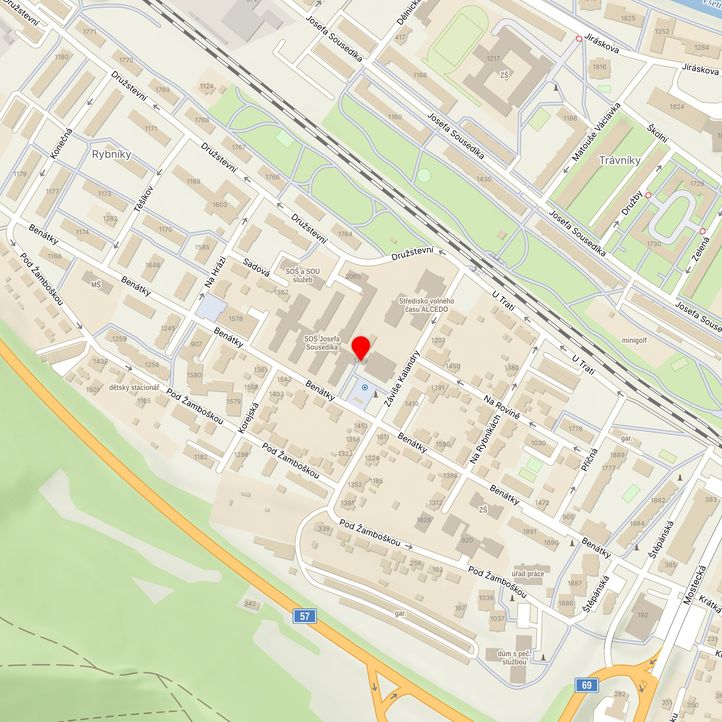Mapa školy z Mapy.cz