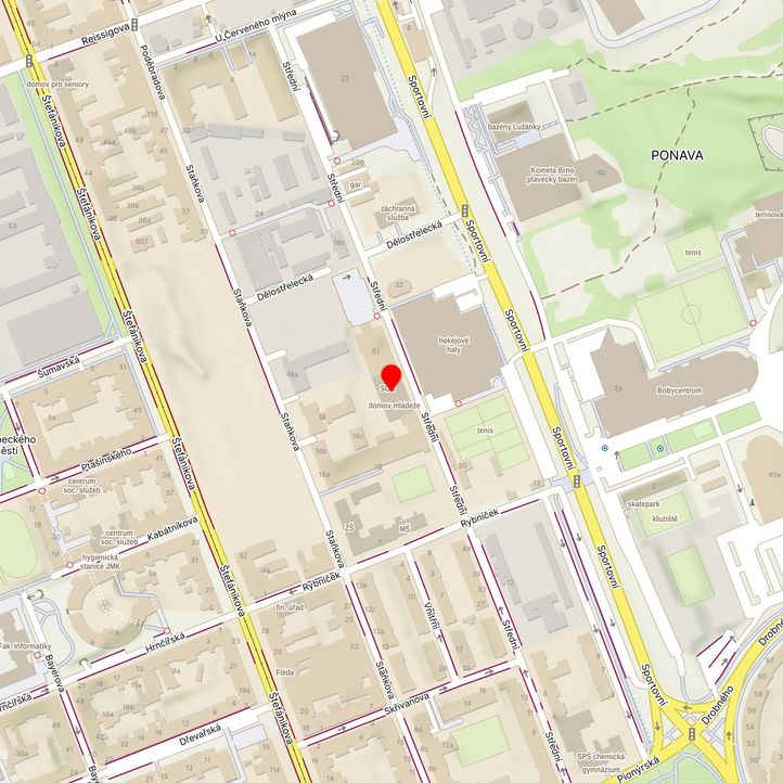 Mapa školy z Mapy.cz
