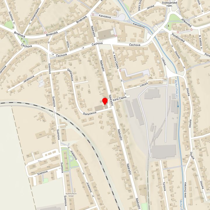 Mapa školy z Mapy.cz