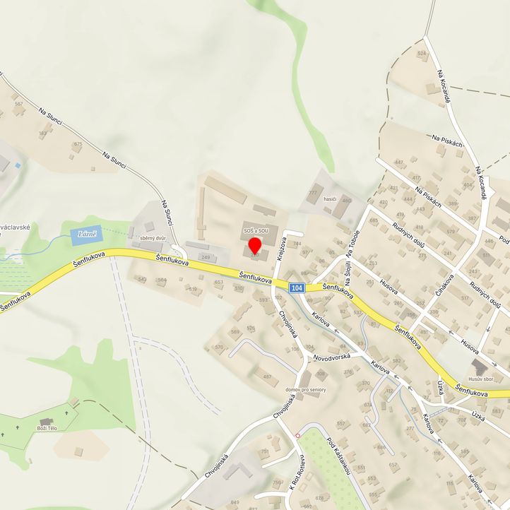 Mapa školy z Mapy.cz