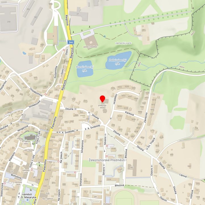 Mapa školy z Mapy.cz