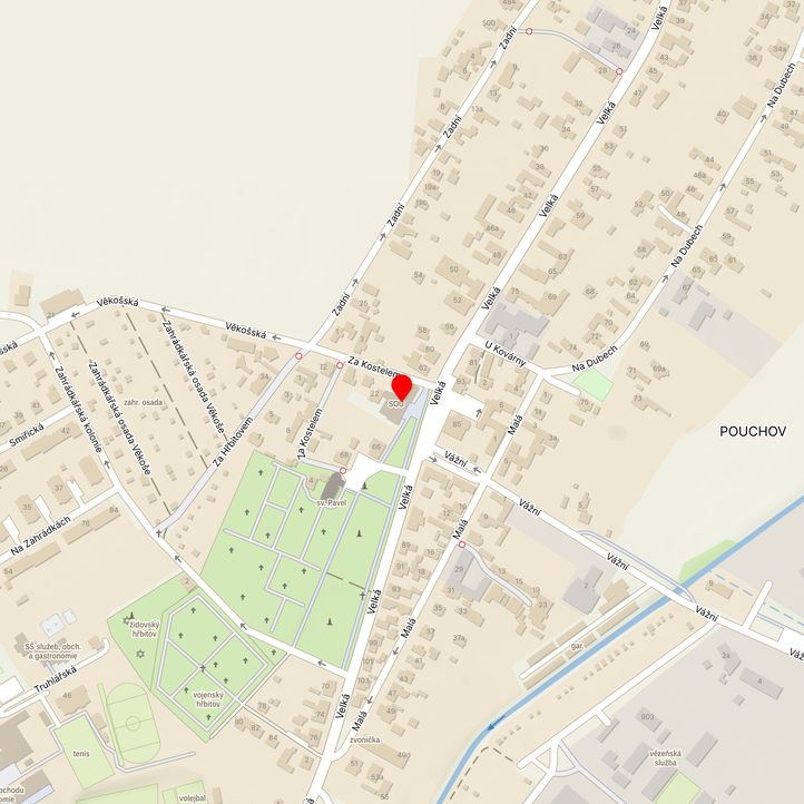 Mapa školy z Mapy.cz