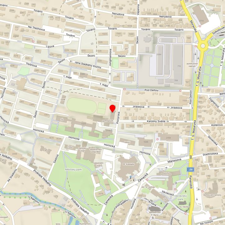 Mapa školy z Mapy.cz