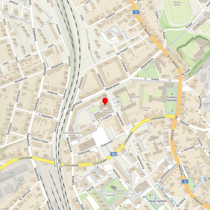 Mapa školy z Mapy.cz