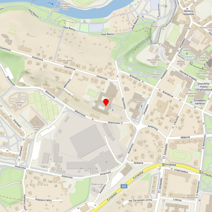 Mapa školy z Mapy.cz