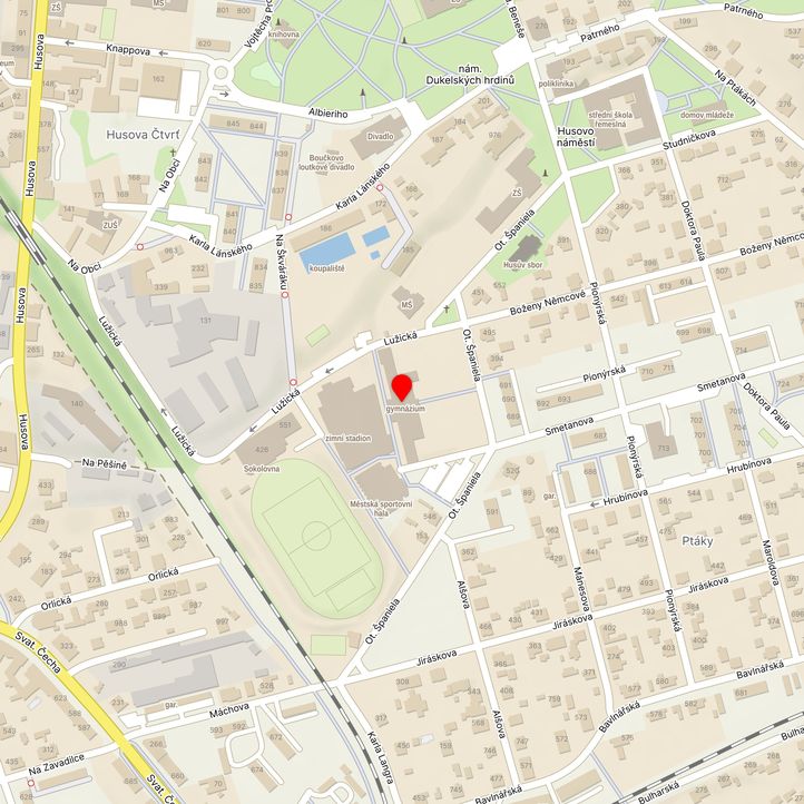 Mapa školy z Mapy.cz