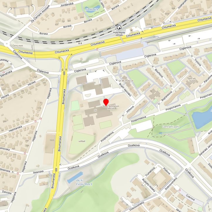 Mapa školy z Mapy.cz