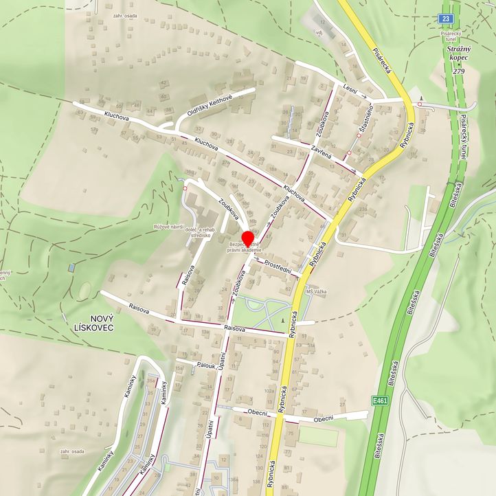 Mapa školy z Mapy.cz