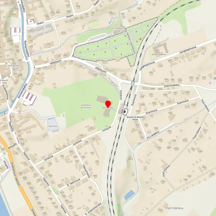 Mapa školy z Mapy.cz