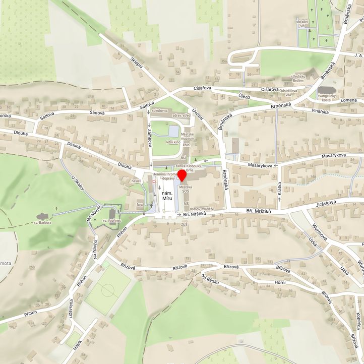 Mapa školy z Mapy.cz