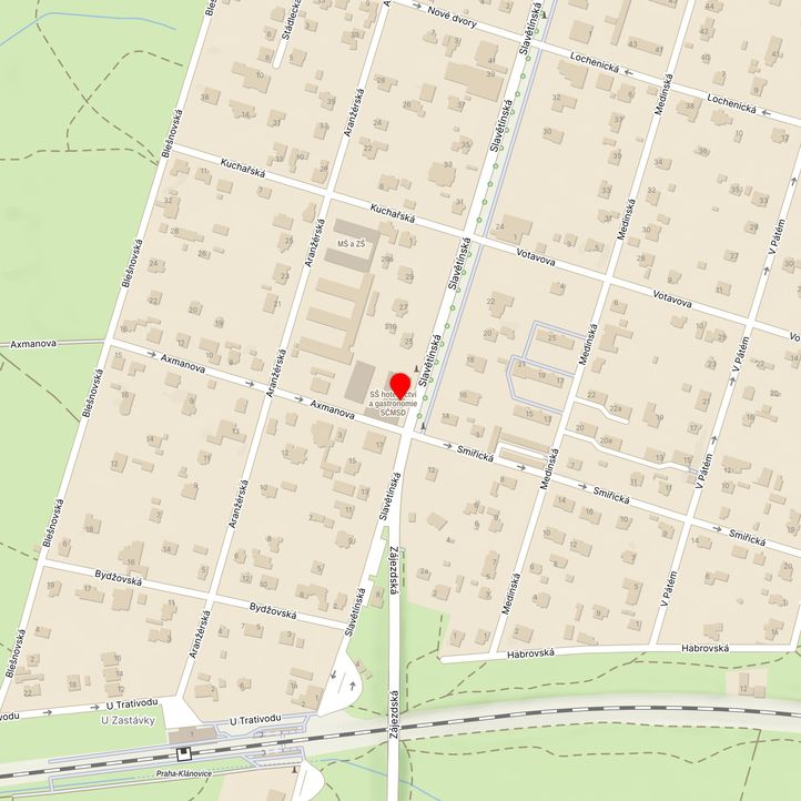 Mapa školy z Mapy.cz