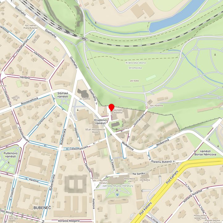 Mapa školy z Mapy.cz