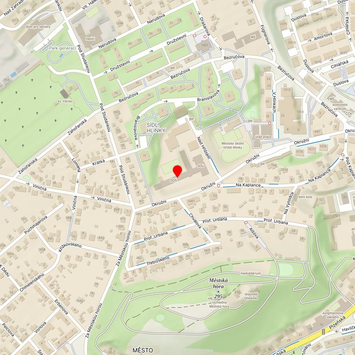 Mapa školy z Mapy.cz