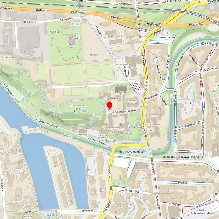 Mapa školy z Mapy.cz