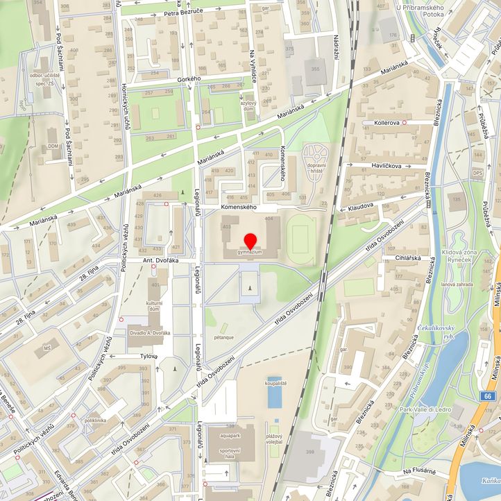 Mapa školy z Mapy.cz