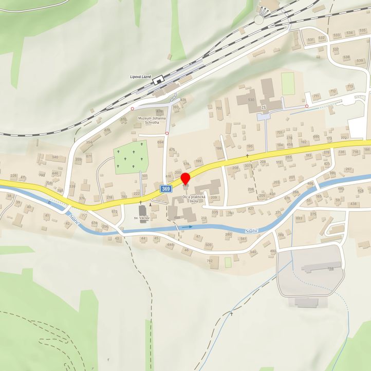 Mapa školy z Mapy.cz