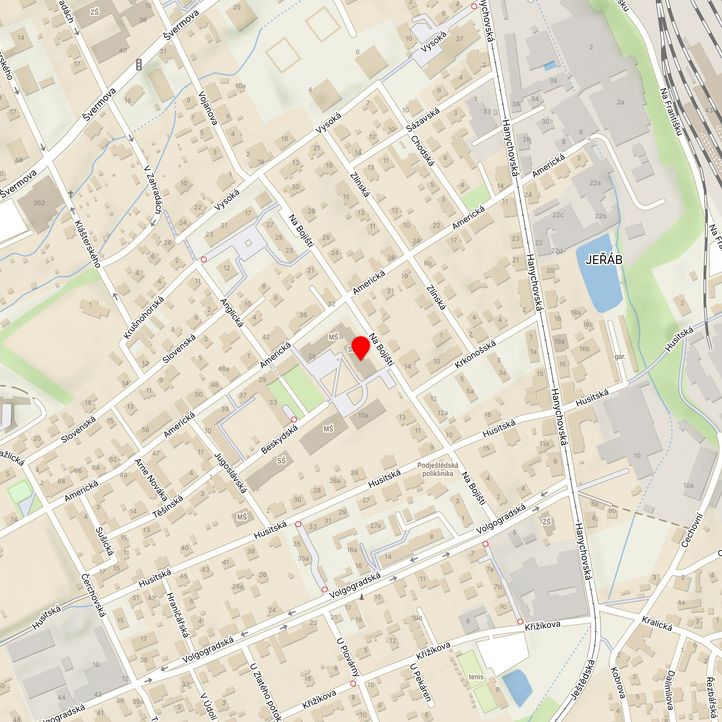 Mapa školy z Mapy.cz