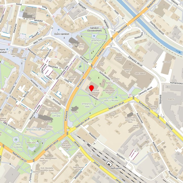 Mapa školy z Mapy.cz