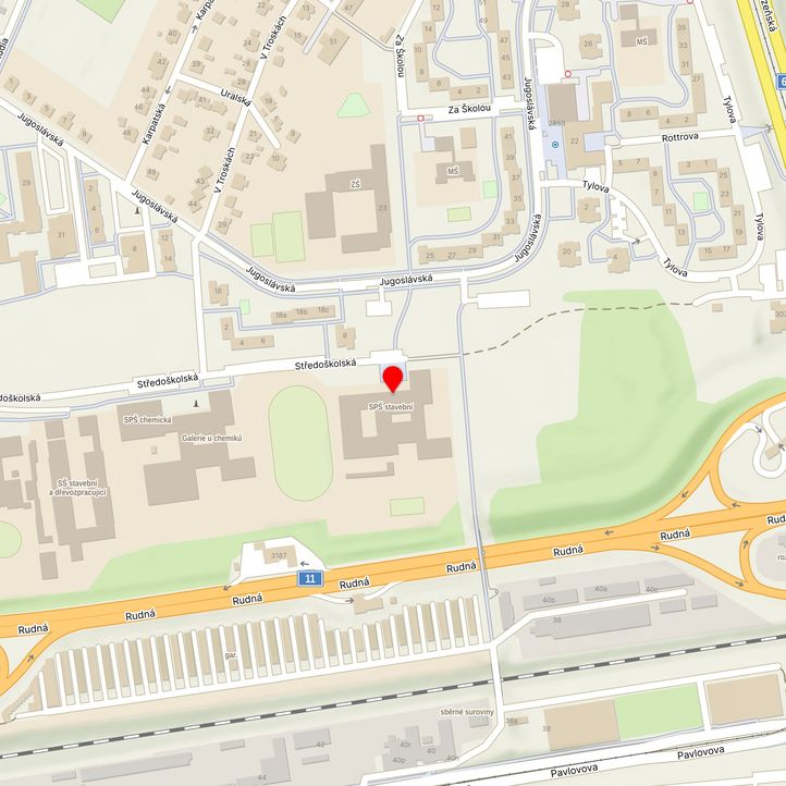 Mapa školy z Mapy.cz