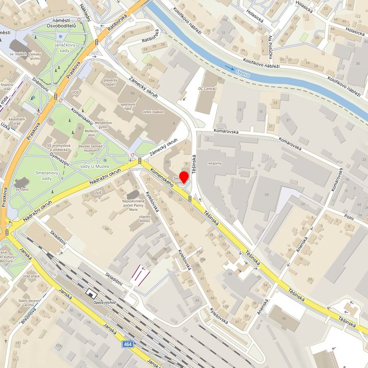 Mapa školy z Mapy.cz