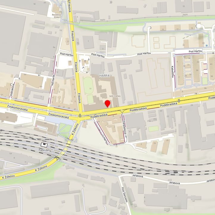 Mapa školy z Mapy.cz