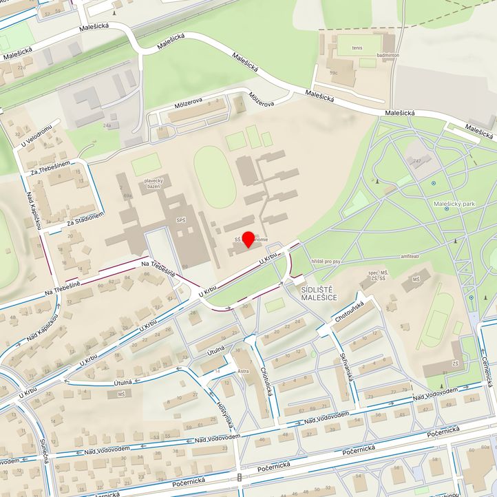 Mapa školy z Mapy.cz