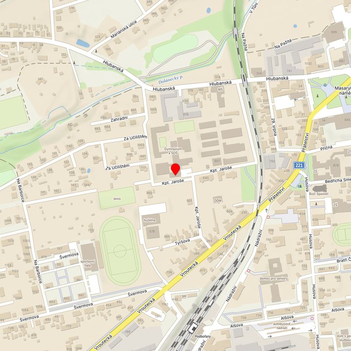 Mapa školy z Mapy.cz