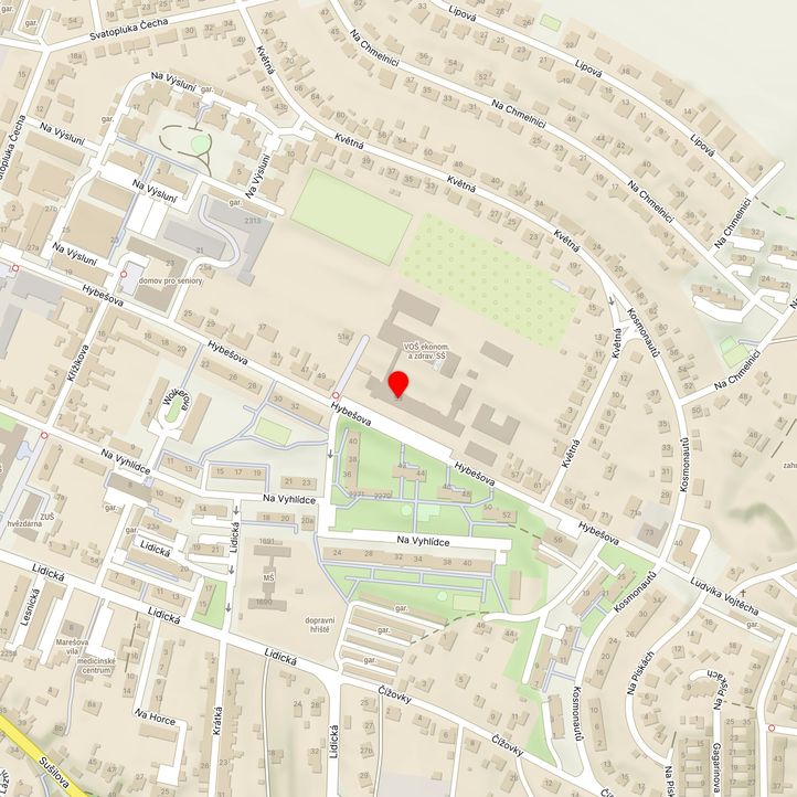 Mapa školy z Mapy.cz