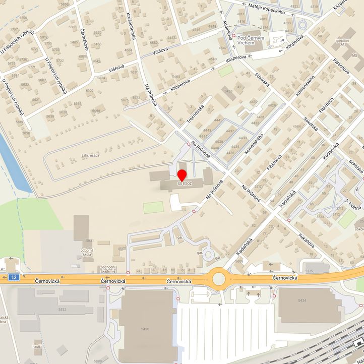 Mapa školy z Mapy.cz