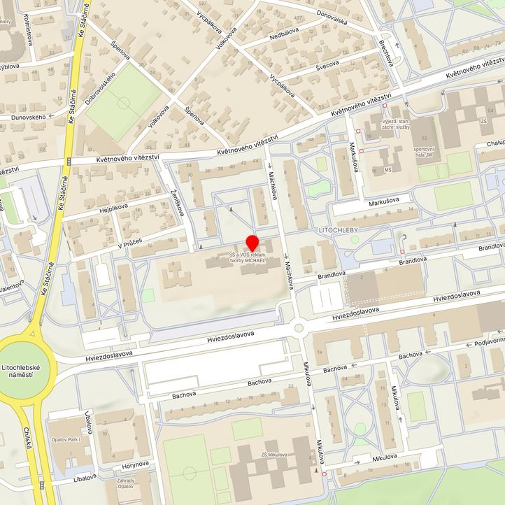 Mapa školy z Mapy.cz