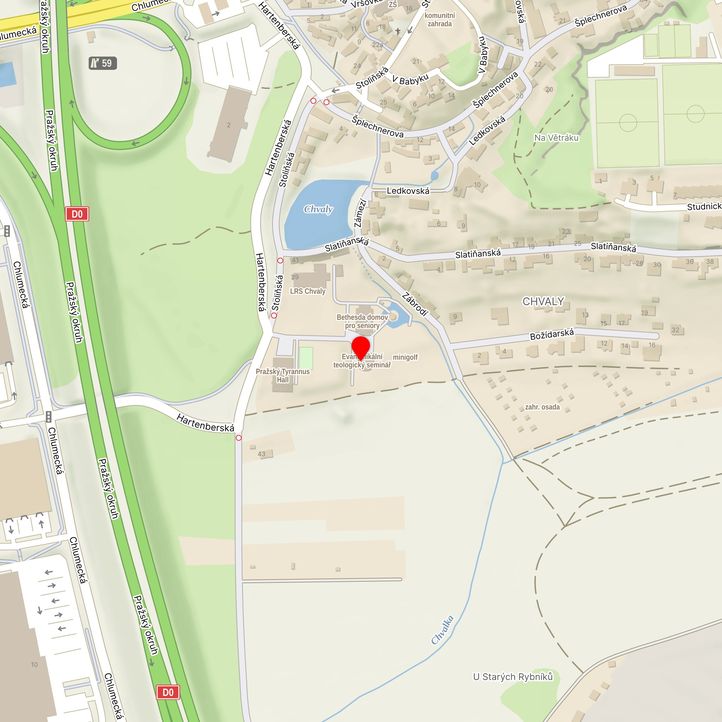 Mapa školy z Mapy.cz